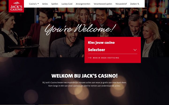 Screenshot of jackscasino.nl