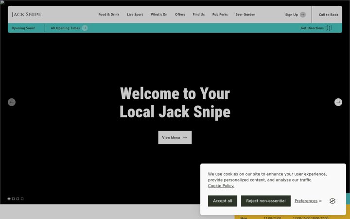 Screenshot of jacksnipeskegness.co.uk