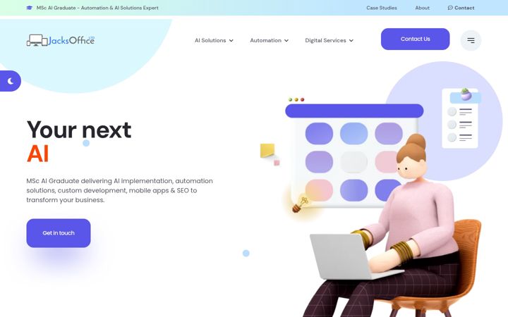 Screenshot of jacksoffice.co.uk