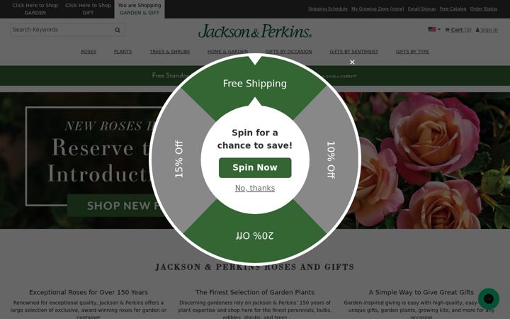 Screenshot of jacksonandperkins.com