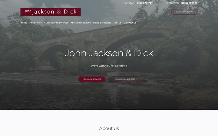 Screenshot of jacksondicklaw.com