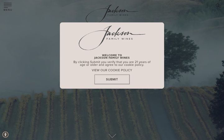 Screenshot of jacksonfamilywines.com