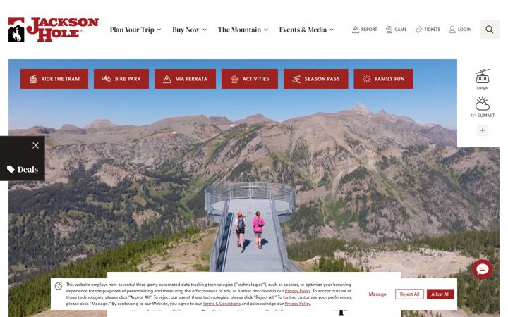 Screenshot of jacksonhole.com