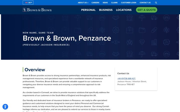 Screenshot of jacksonsgroup.co.uk