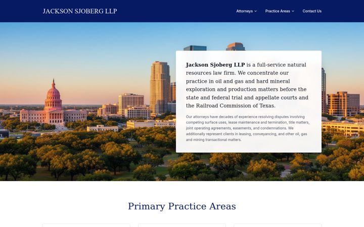 Screenshot of jacksonsjoberg.com