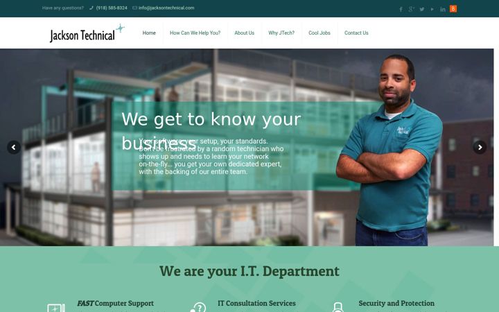 Screenshot of jacksontechnical.com