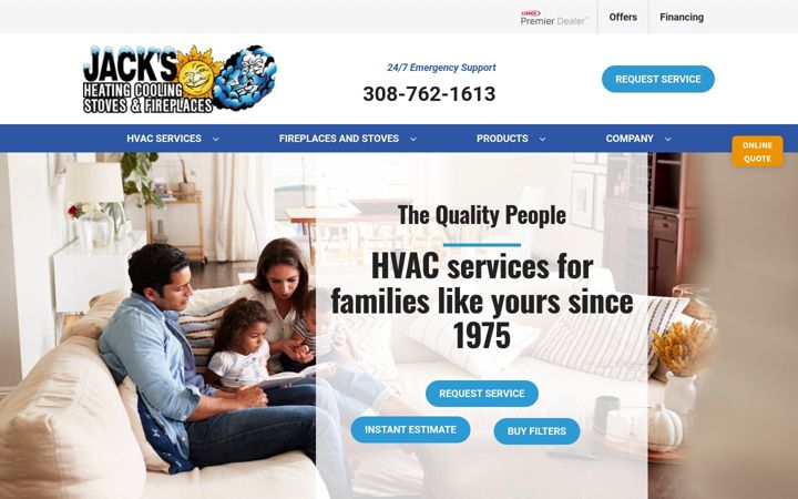 Screenshot of jacksrhc.com