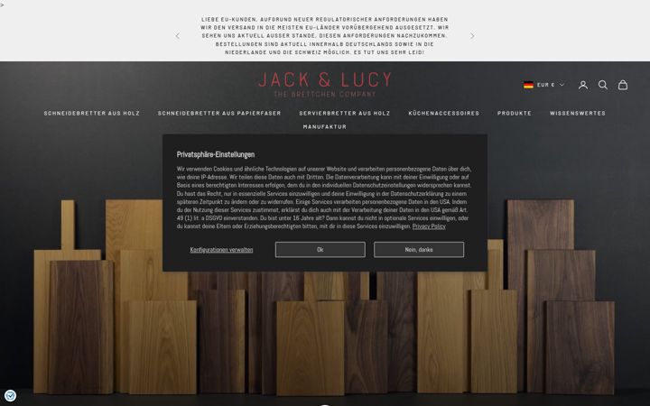 Screenshot of jackundlucy.de