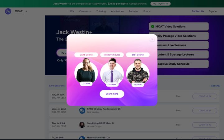 Screenshot of jackwestin.com