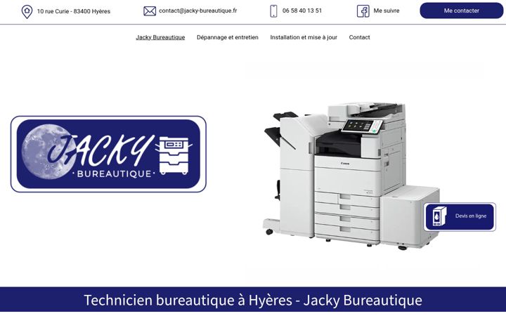 Screenshot of jacky-bureautique.fr