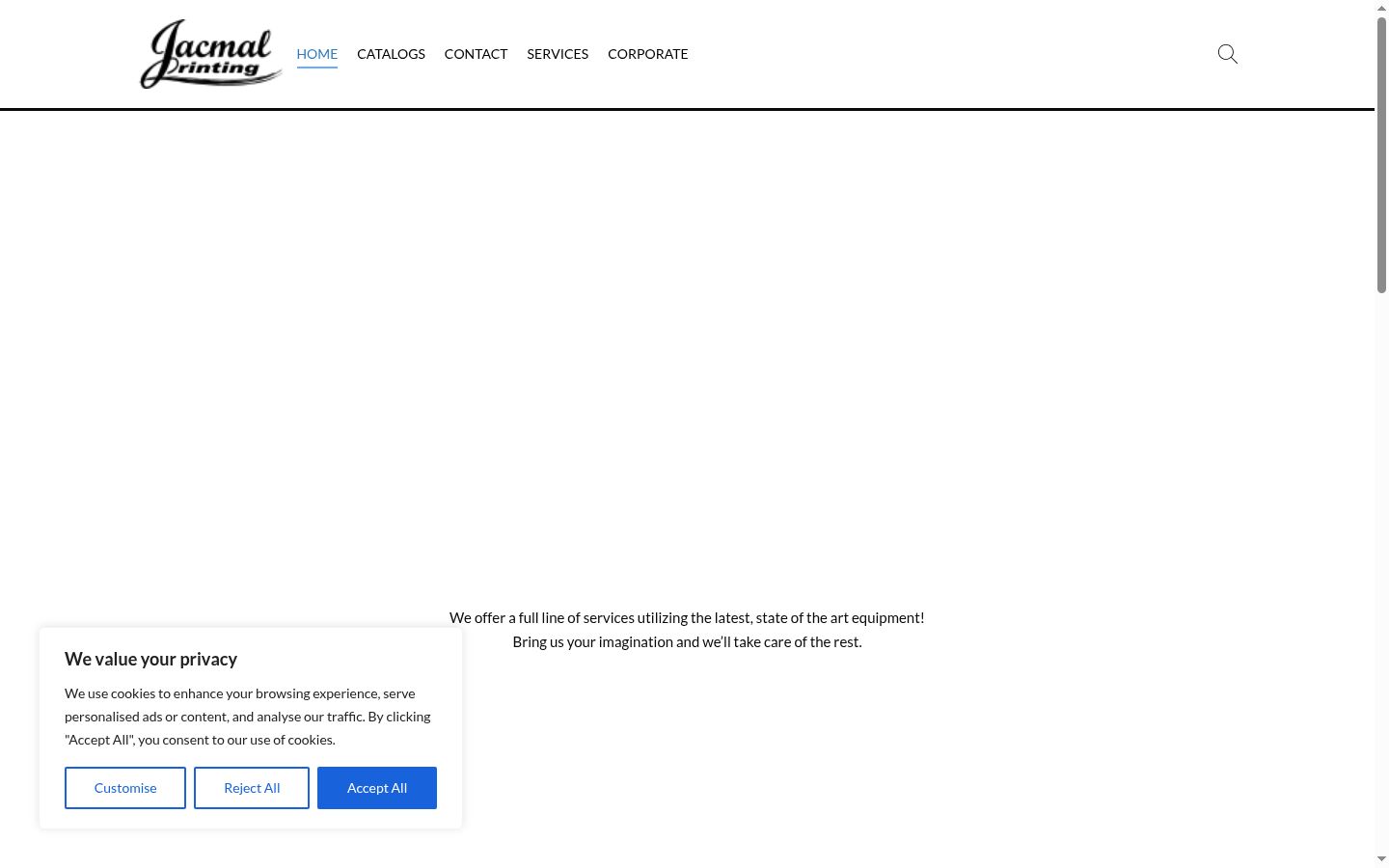 Screenshot van de toestemmingsbanner zoals getoond vóór enige interactie