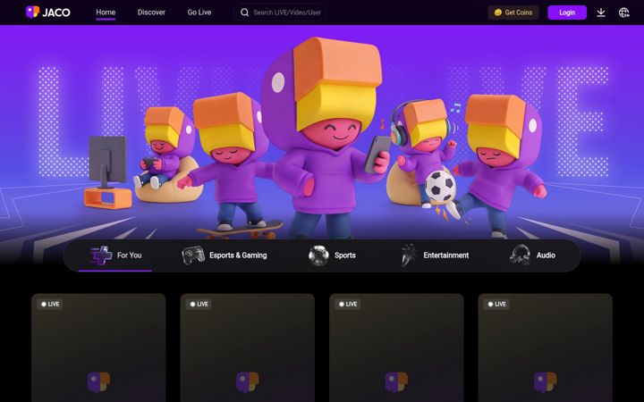 Screenshot of jaco.live