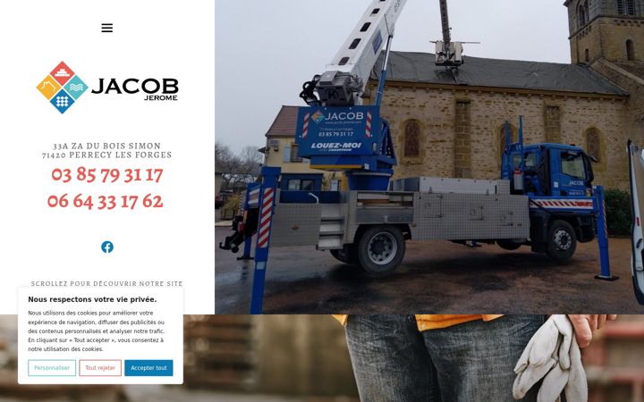 Screenshot of jacob-jerome.com