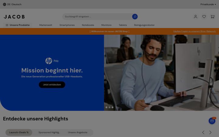 Screenshot of jacob.de
