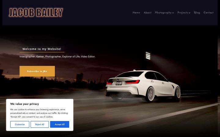 Screenshot of jacobbailey.uk