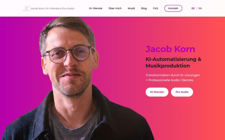 Screenshot of jacobkorn.de