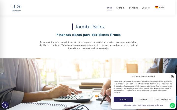 Screenshot of jacobosainz.com