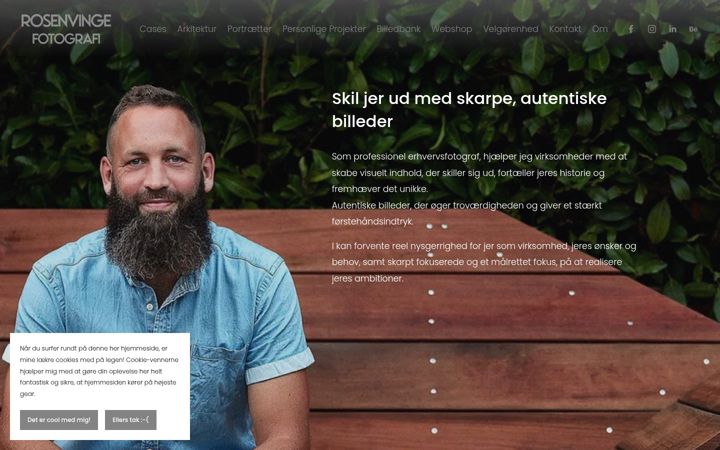 Screenshot of jacobrosenvinge.com