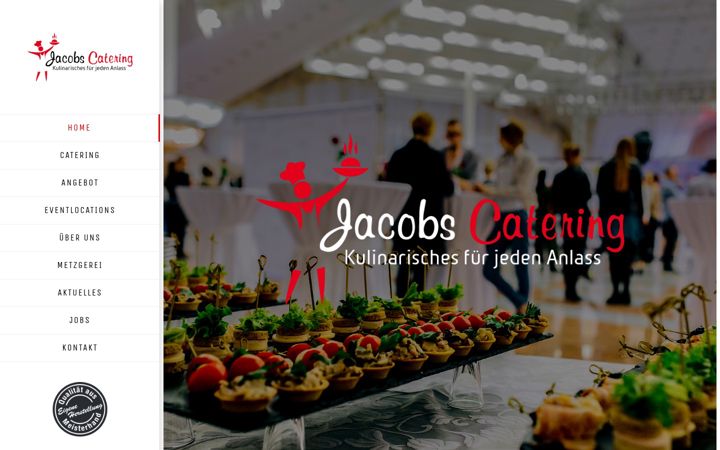 Posnetek zaslona jacobs-catering.de