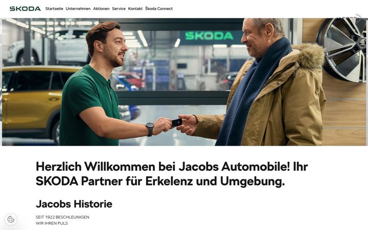 Screenshot of jacobs-erkelenz.skoda-auto.de