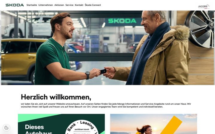 Screenshot of jacobs-geilenkirchen.skoda-auto.de