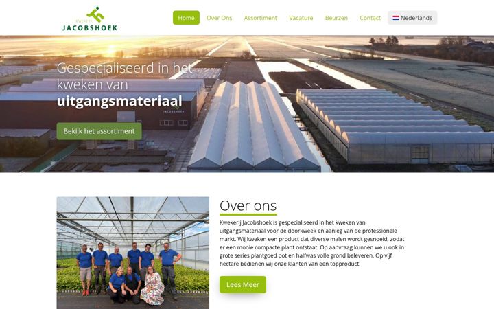Screenshot of jacobshoek.nl