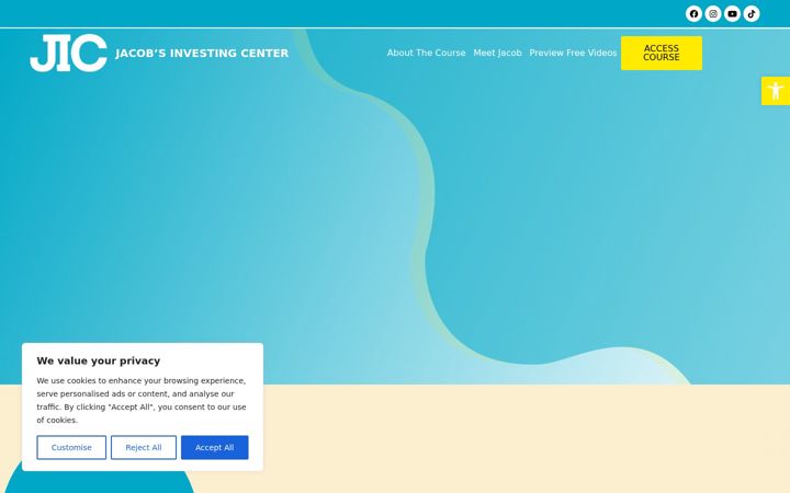 Screenshot of jacobsinvestingcenter.com