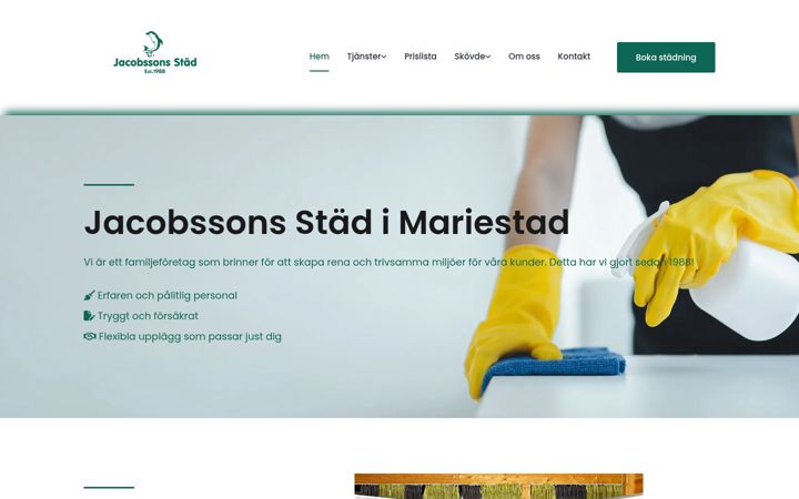 Screenshot of jacobssonsstad.se