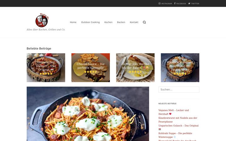 Screenshot of jacookingfun.de
