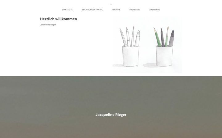 Screenshot of jacqueline-rieger.de