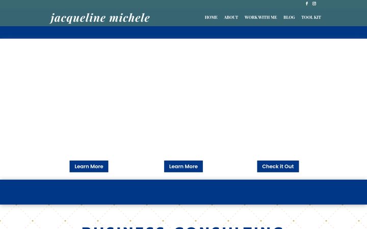Screenshot of jacquelinemichele.com