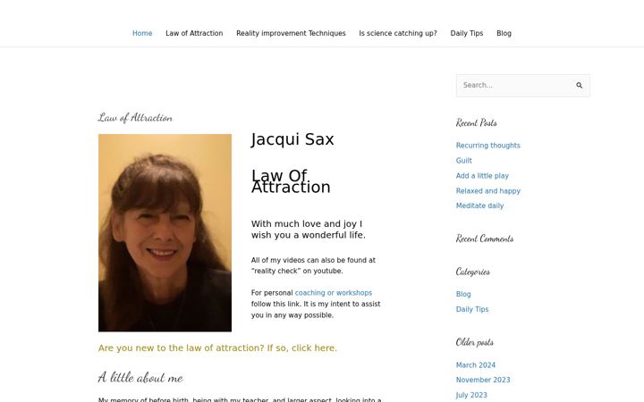 Screenshot of jacquelinesax.com