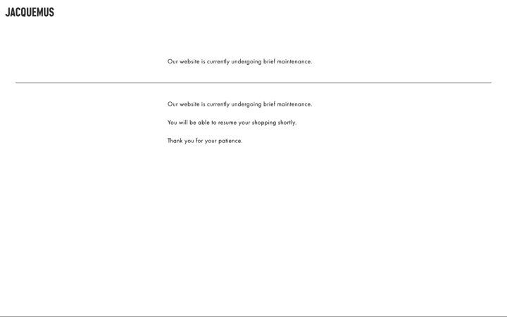 Zrzut ekranu jacquemus.com