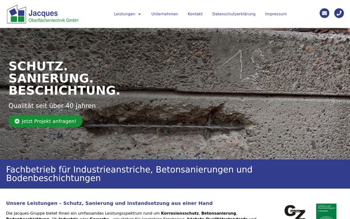 Screenshot of jacques-gruppe.de