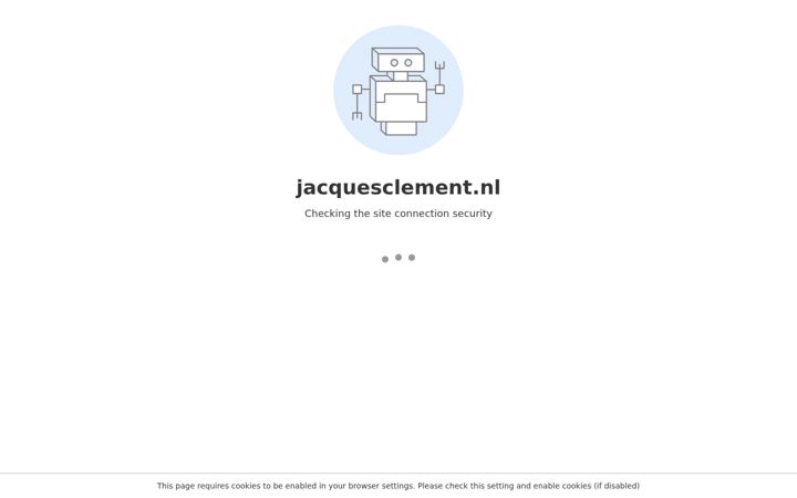 Captură de ecran a jacquesclement.nl
