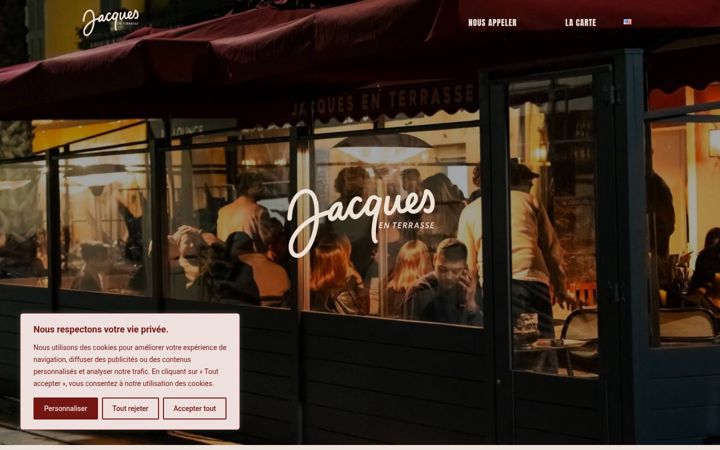 Screenshot of jacquesenterrasse.com