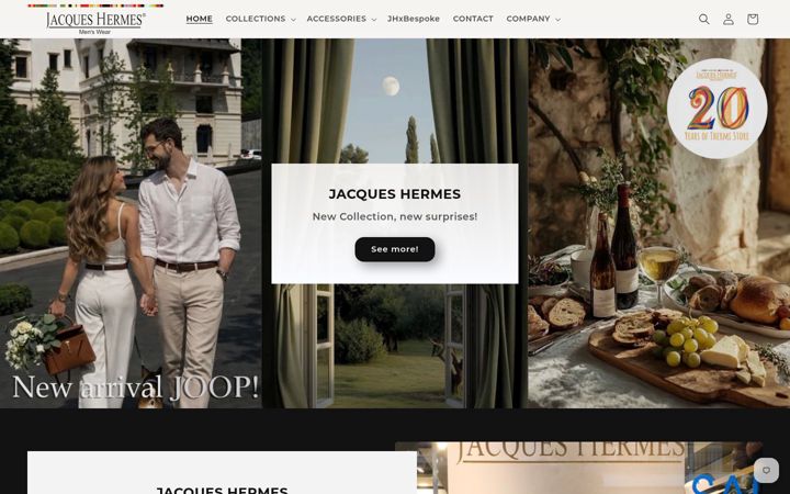 Screenshot of jacqueshermes.com
