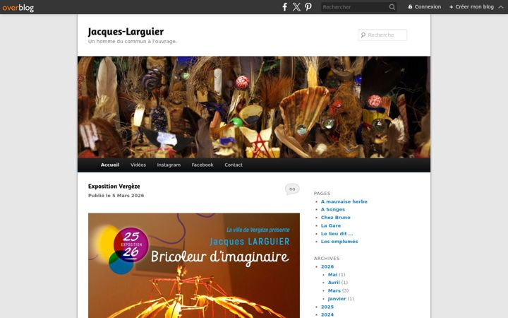 Screenshot of jacqueslarguier.net
