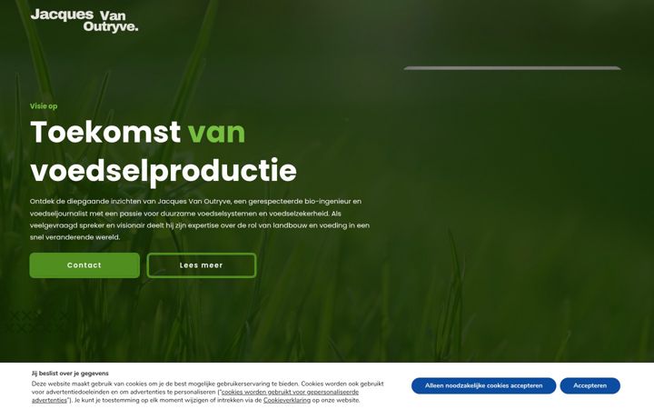 Screenshot of jacquesvanoutryve.nl