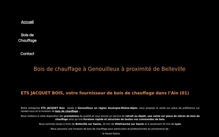 Screenshot of jacquet-bois.fr