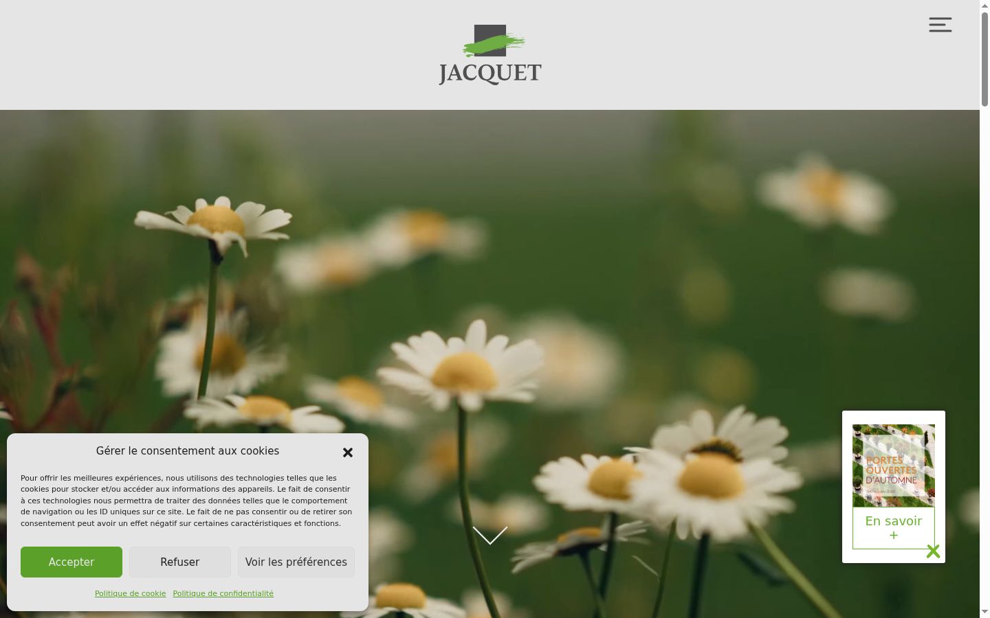 Screenshot des Einwilligungsbanners vor jeglicher Interaktion