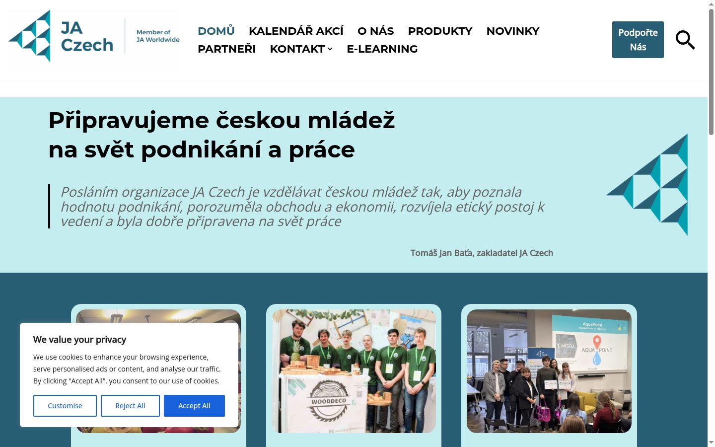 Kuvakaappaus suostumusbannerista, joka näytettiin ennen mitään vuorovaikutusta