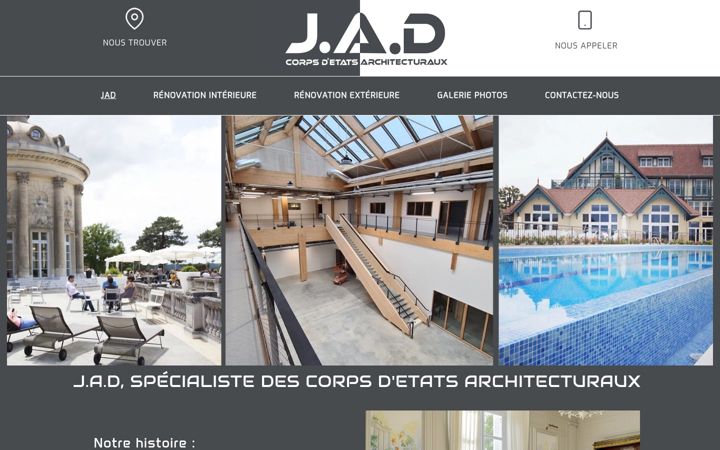 Screenshot of jad-batiment.fr