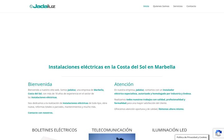 Screenshot of jadaluz.es