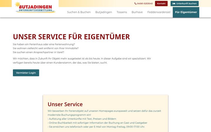 Screenshot of jade-service.de