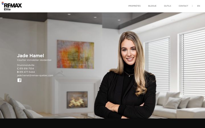 Screenshot of jadehamel.com