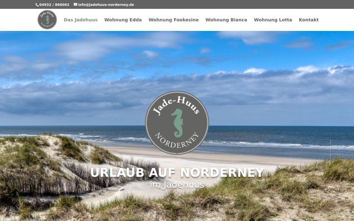 Screenshot of jadehuus-norderney.de