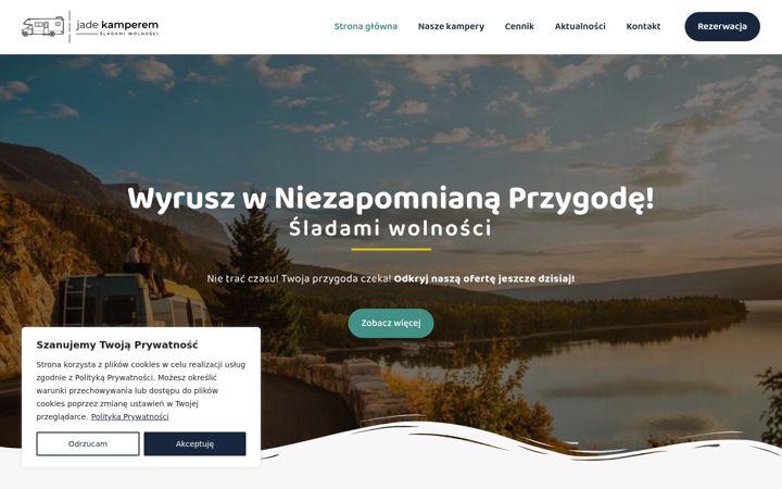 Screenshot of jadekamperem.pl