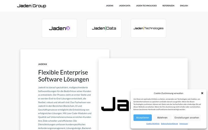 Screenshot of jaden-group.de