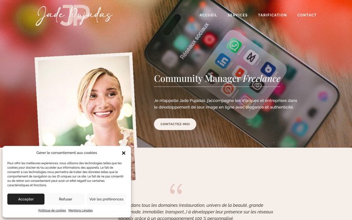 Screenshot of jadepujadas.com
